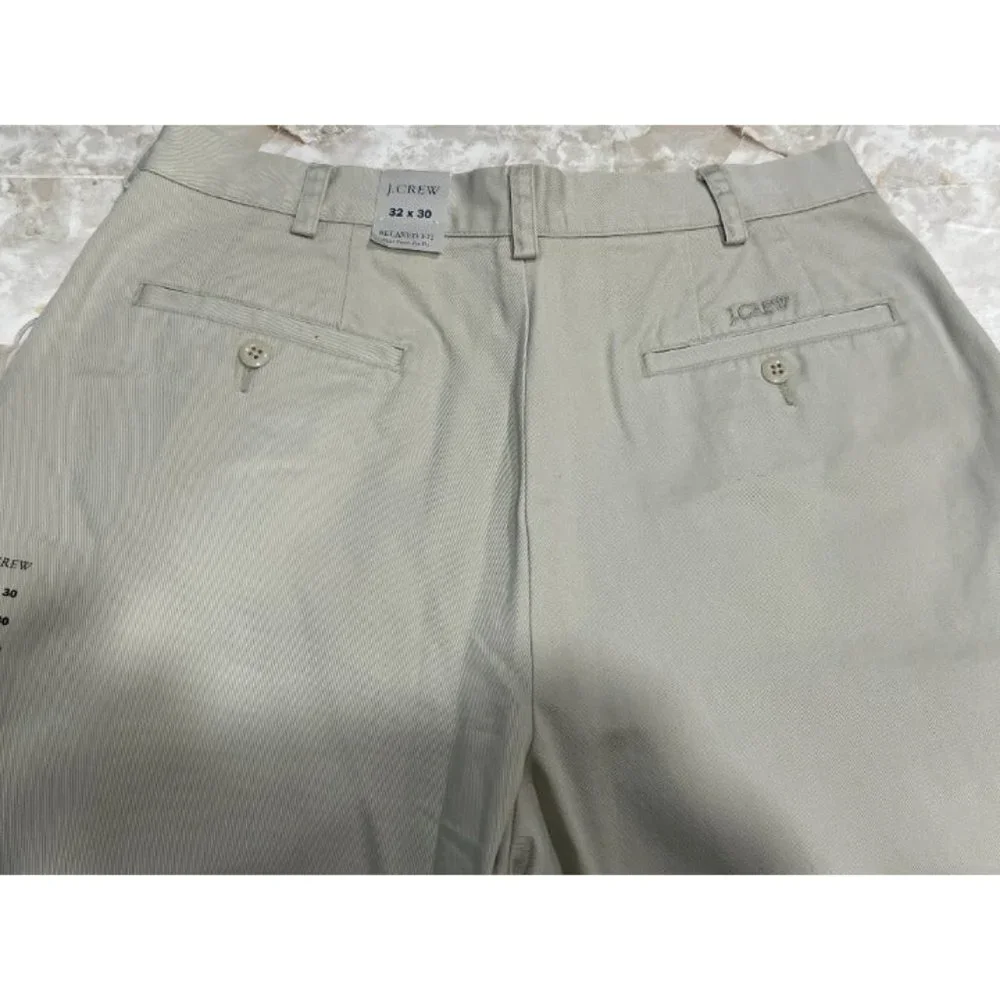 J .Crew relaxed fit  32‎ x 30 plea front men pant